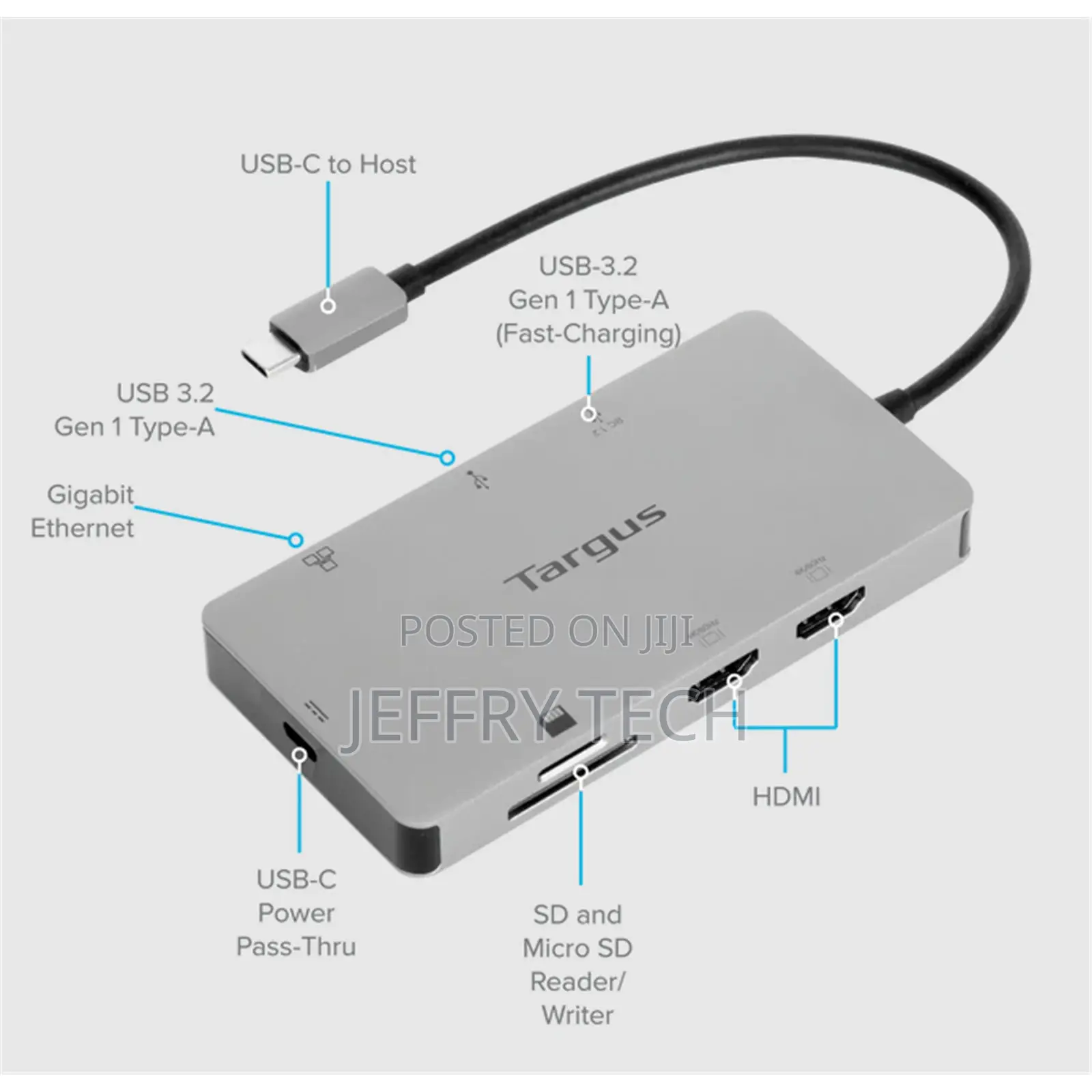 Targus DOCK423 USB-C Dual Alt Mode Mobile Dock, Support 1