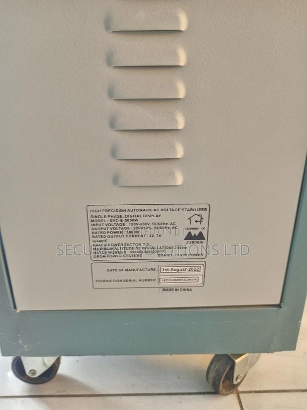 High Precision Automatic Voltage Stabilizer Drom Power 5000w - thumbnail 5