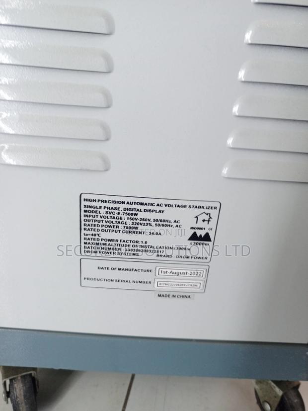 High Precision Automatic Voltage Stabilizer Drom Power 7500w - thumbnail 4