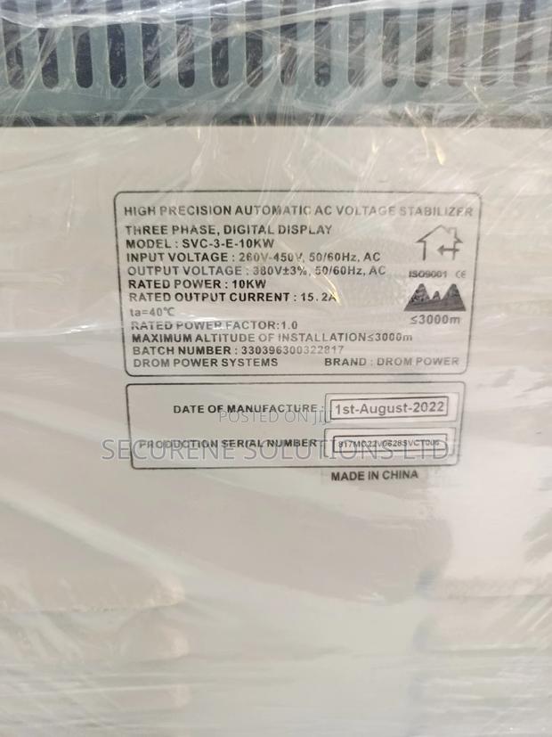 Automatic Voltage Stabilizer 3 Phase Digital Display 10kw - thumbnail 3