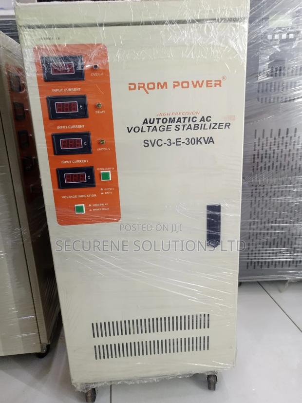 Voltage Stabilizer 3 Phase Digital Display Drom Power 30kw - thumbnail 2