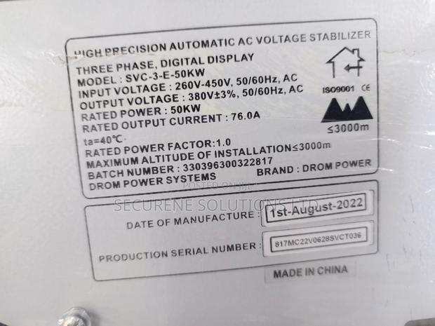 Automatic Voltage Stabilizer 3 Phase Digital Display 50kw - thumbnail 2