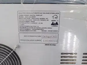 Automatic Voltage Stabilizer 3 Phase Digital Display 60kw