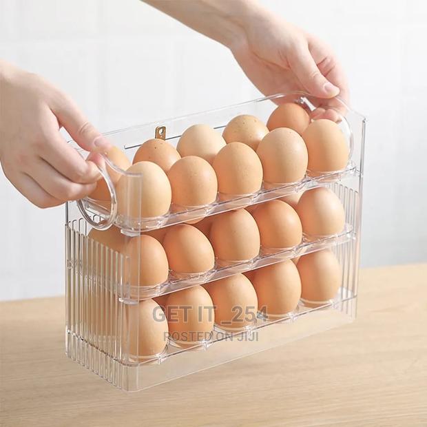 30 Egg Household Storage Box Kitchen Refrigerator Side Doo - thumbnail 2