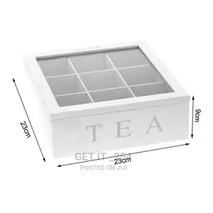 Acrylic Teabag Organizer* -has 9 Compartments For Storage  -