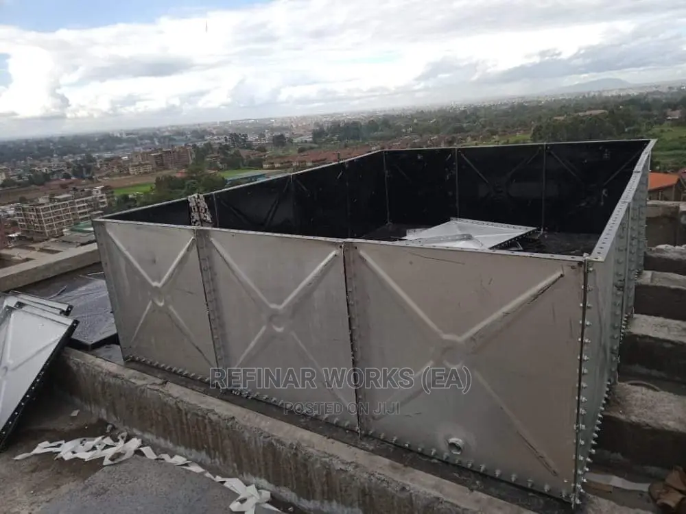 Galvanized Water Towers and Tanks Construction Assembling