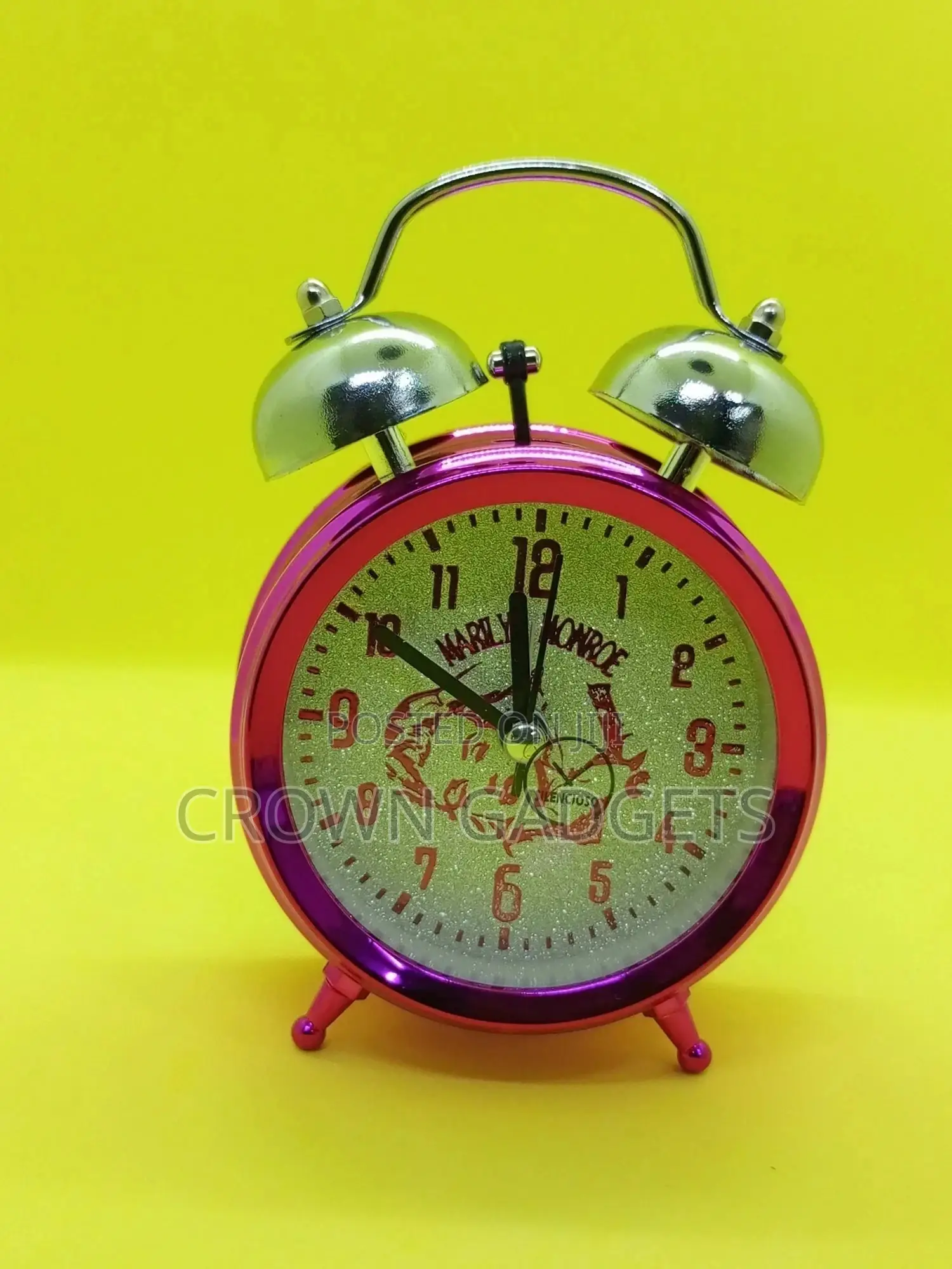 Clock Double Bell Clock Classic Home Cute