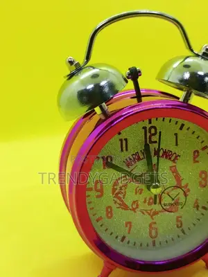 Round Bedside Desk Alarm Clock