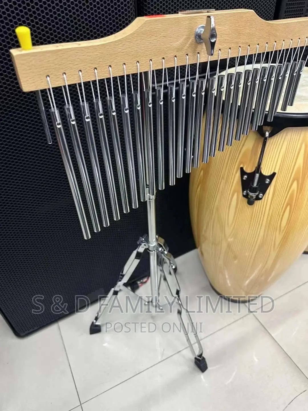 Silver Drumset Chime