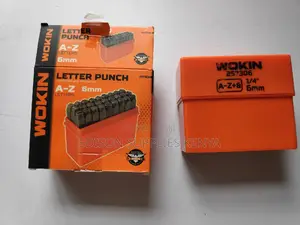 Letter Punch Set 6mm Wokin 257306 a-Z Letters Punch Set