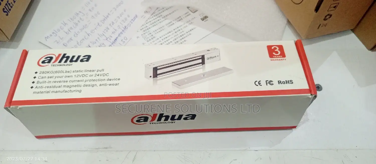 Single Door Magnetic Lock > 280KG Anti-Pull Dahua