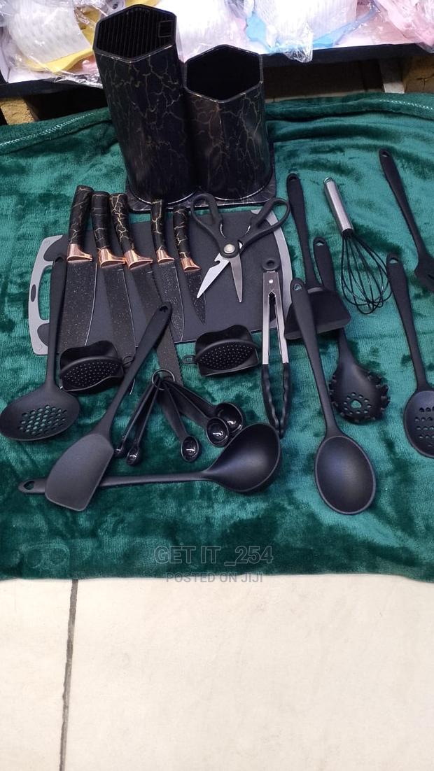 25 Pcs Marble Silicone Spoon Set - thumbnail 3