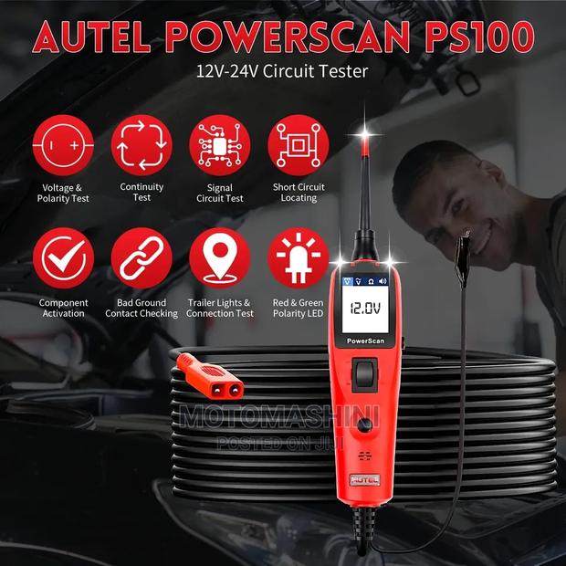 Autel Powerscan PS100 Automotive Electric System Tester - main view