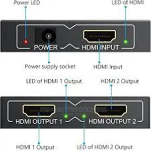 1X2 HDMI Splitter, HDMI Splitter 1080p, Splitter 1 in 2 Out