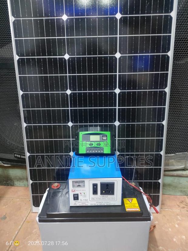 150w Solar Panel+120ah Battery+600w Inverter+ 20A Controller