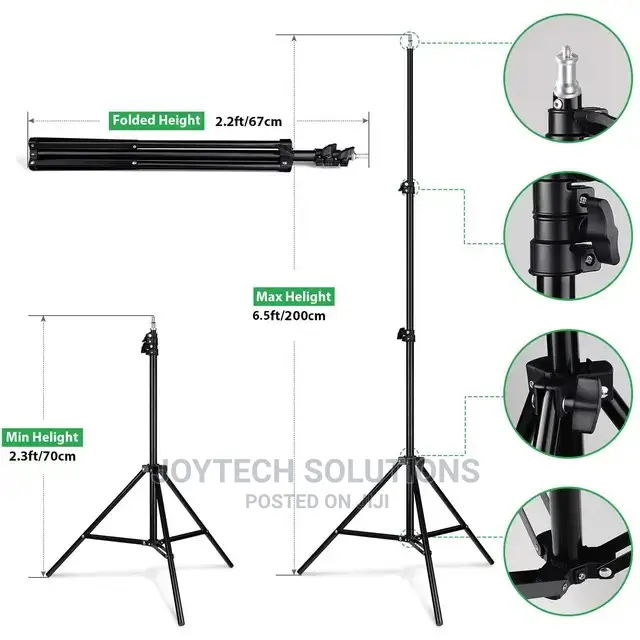 Photo Studio Lighting Pro Led 800+. 2.1 Meter Tripod Stand