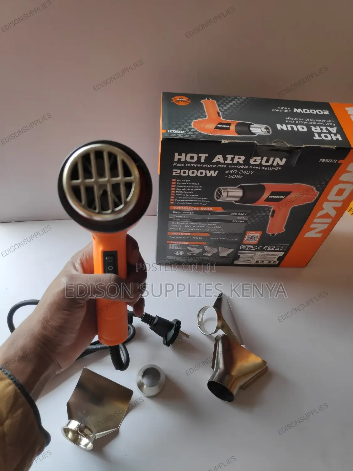 Wokin HEAT GUN - Hot Air Gun Kit 2000W + Free Accessories
