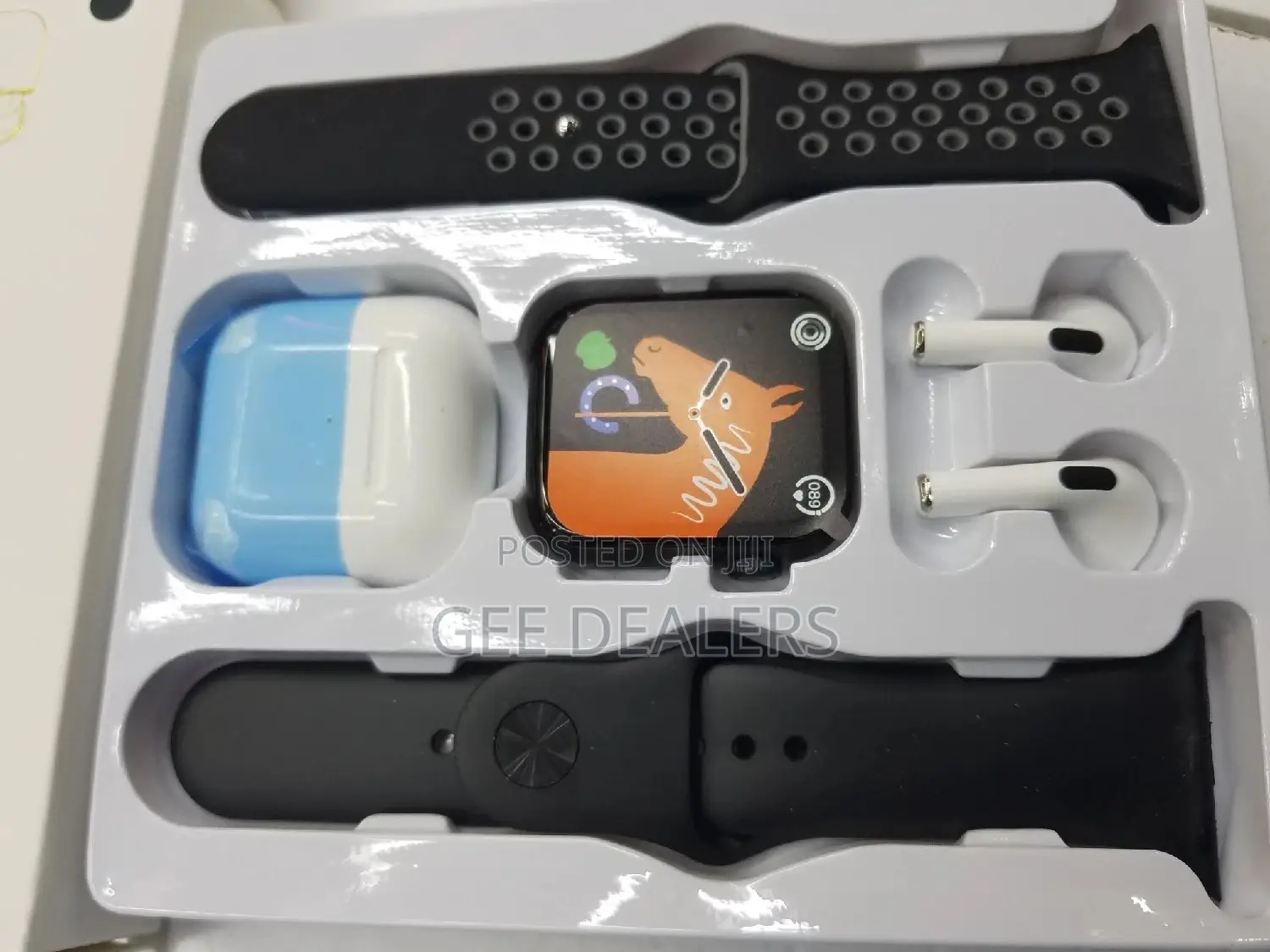 T55 Smartwatch With Free Buds and Extra Straps