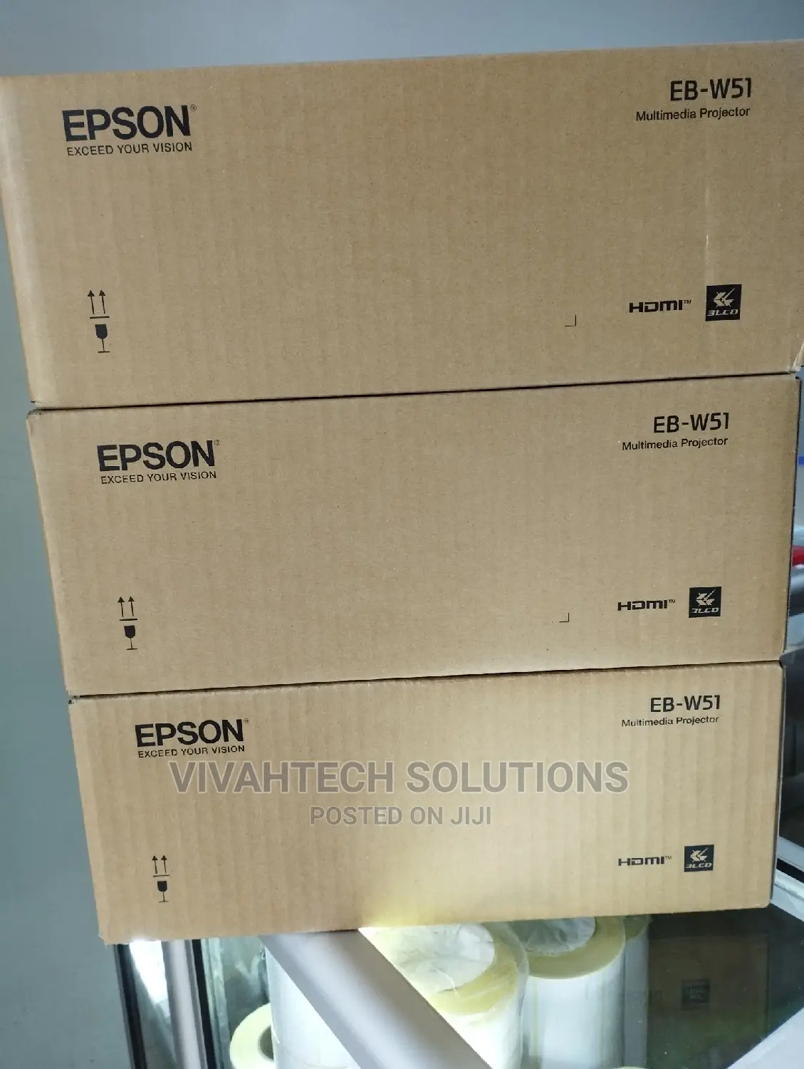 Epson Eb-W51 Projector 3lcd Technology, Wxga