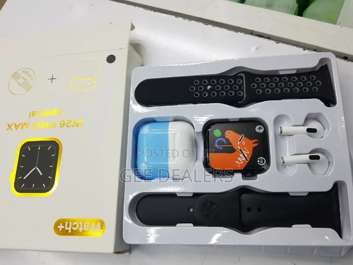 T55 Smartwatch With Free Buds and Extra Straps
