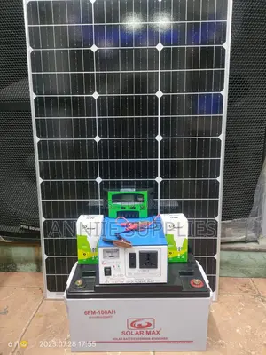 Home Power Solution 150w Solar+ 100ah Battery+300w Inverter