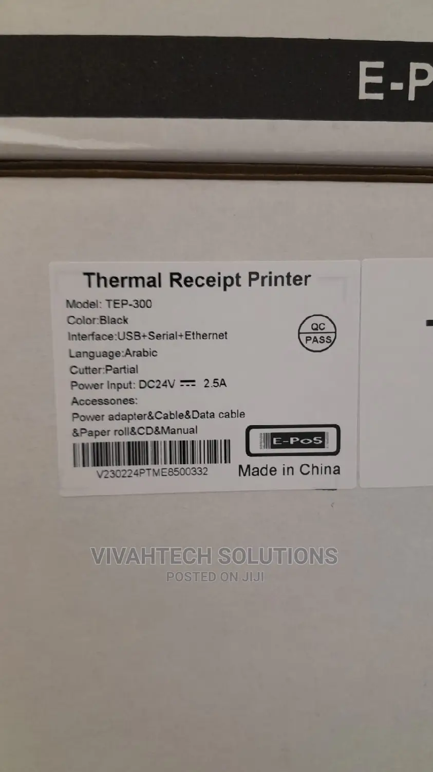 E-Pos Tep-300 Receipt Printer Usb+Serial+Ethernet