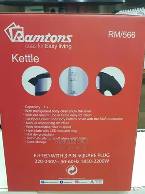 Ramtons Cordless Glass Jug Kettle 1.7rm/566