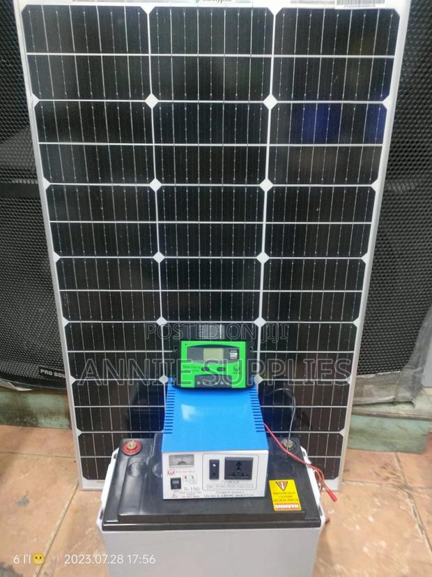 Solar System 120w Home Power System Complete. - main view