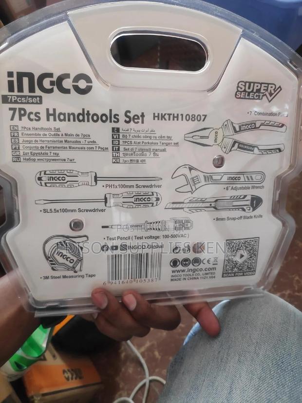 Ingco Hand Tool Sets 7pcs HKTH10807 Pliers Screwdrivers - thumbnail 2