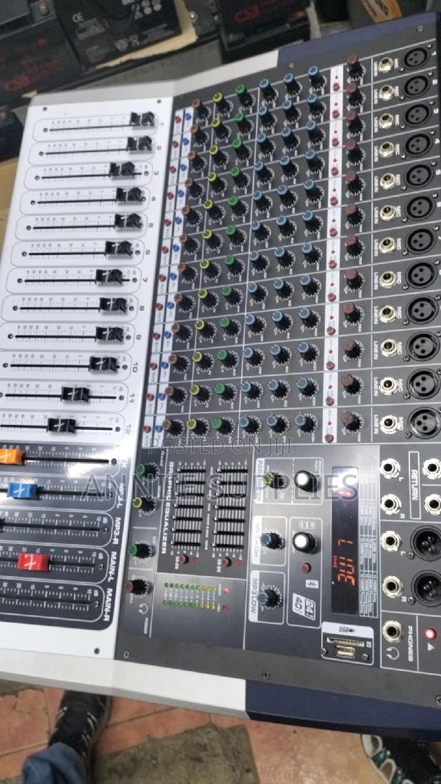 Powered Mixer 12 Channel 1500x2 Output Power With Bt/Usb