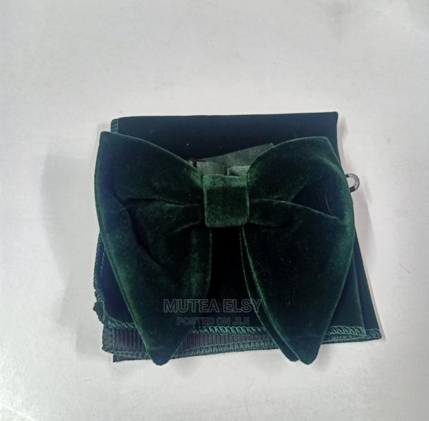 Emalard Green Royal Purple Velvet Bowtie Sets
