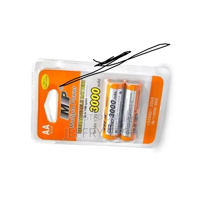 AA Rechargable MP Batteries-Multicolour