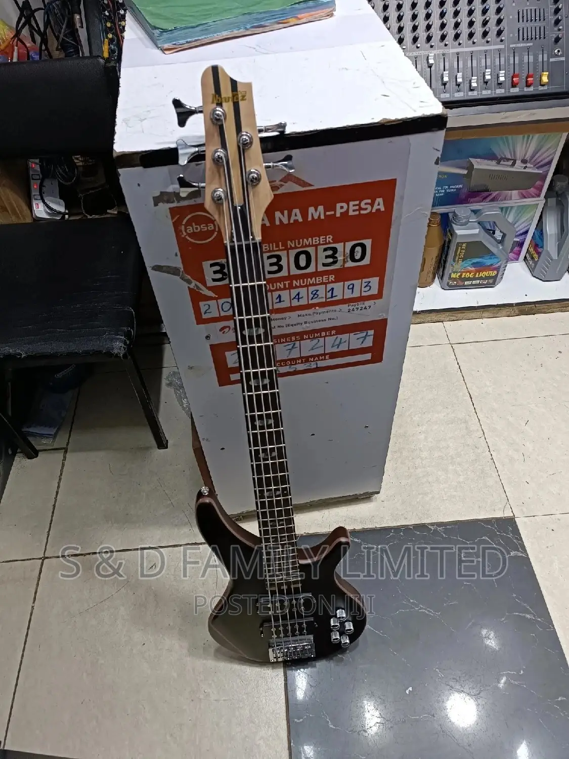 5 String Active Guitar