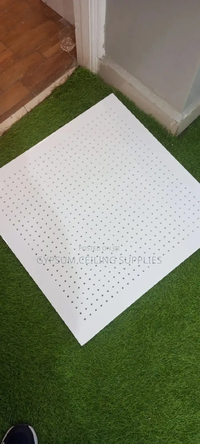 Gypsum Ceiling Tiles Perforated 600x600x8mm