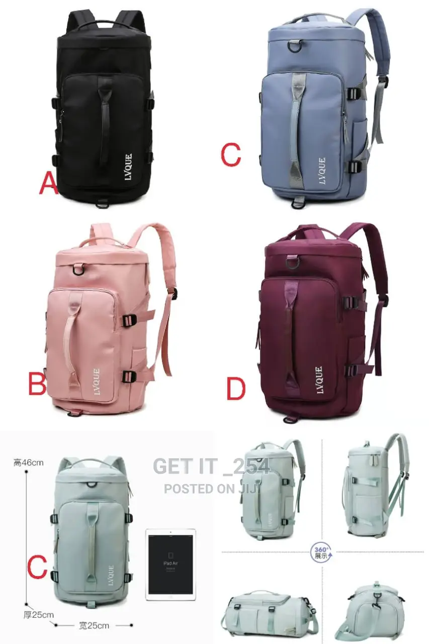 Unisex Travel/Gym Bag Waterproof,Shoe Compartment, Backpack