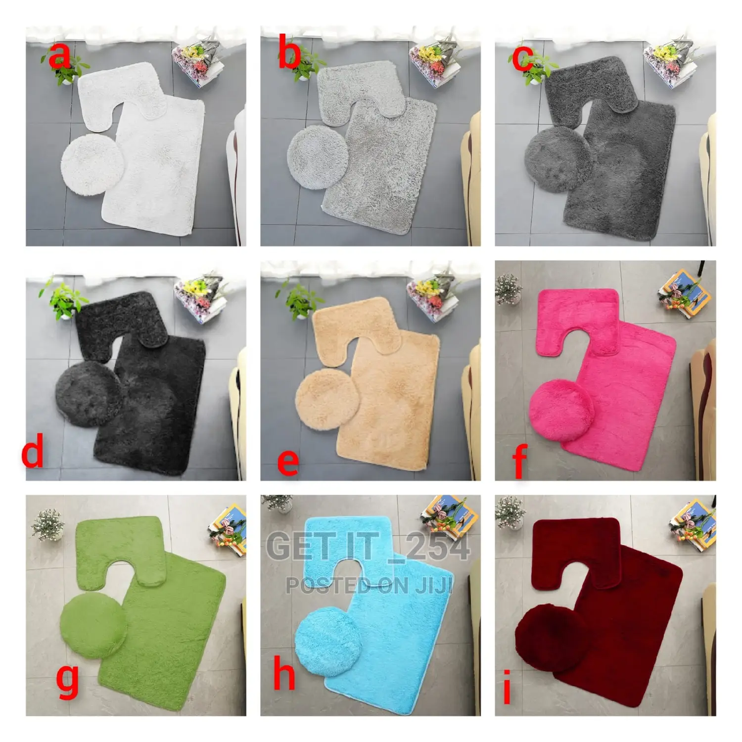 Fluffy 3 in 1 High Quality Toilet Mat