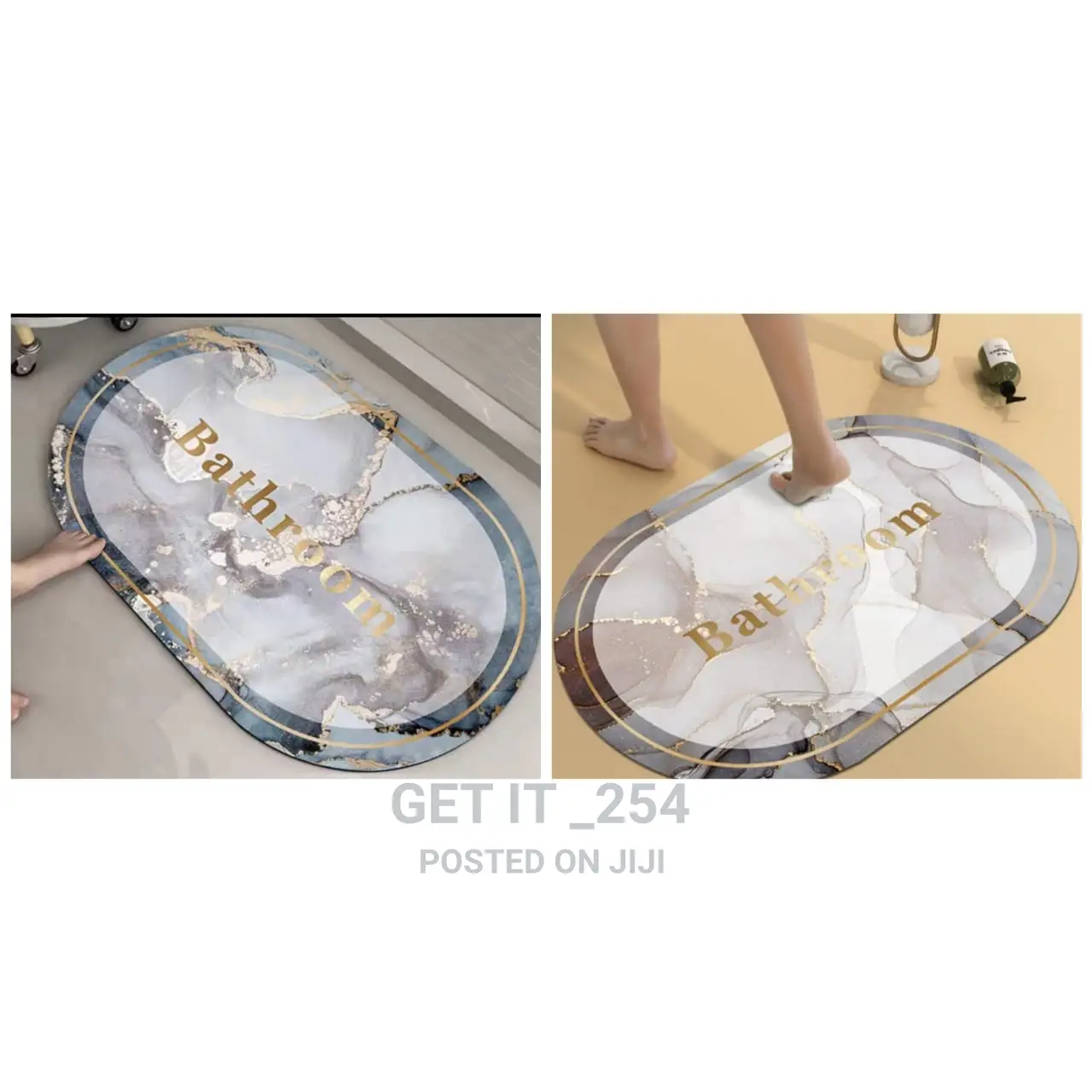 Antislip Absorbent Mat Marble