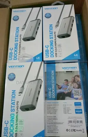 Vention Type C to 3 Ports Usb3.0 Hub + HDMI + Pd Converter