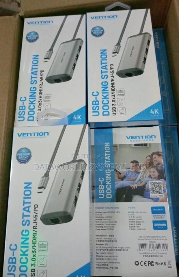Vention Type C to 3 Ports Usb3.0 Hub + HDMI + Pd Converter