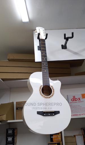 White Accoustic Guitar Size 38 - thumbnail 2
