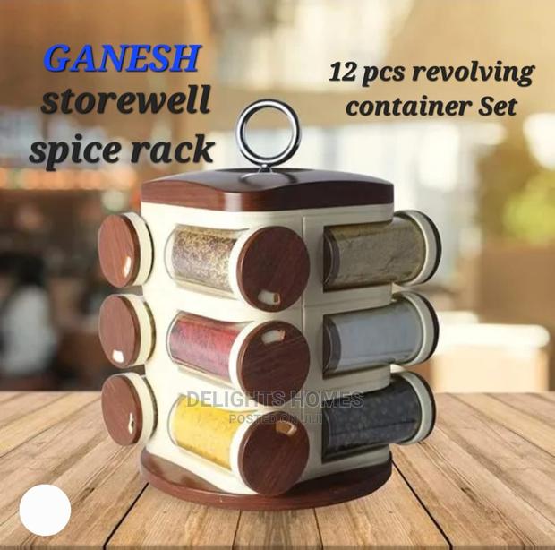 Storewell Revolving Spice Rack 12pc Jar - main view