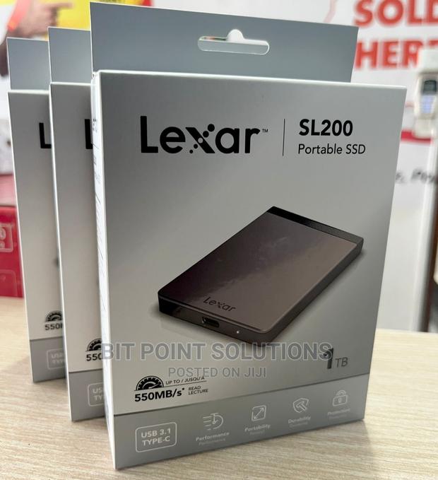 Lexar 1tb External Portable SSD Sl200 ! Lexar 1tb! Lexar 1tb