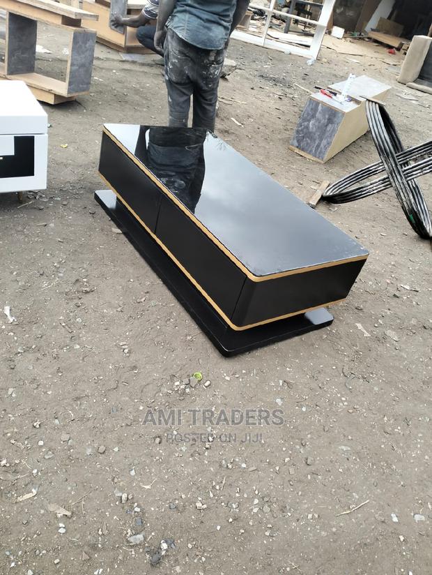 Black Glass Mirrored Coffee Table