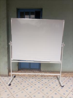 256. Whiteboard – White Board With Wheeled Stand 3ft X 2ft - thumbnail 2
