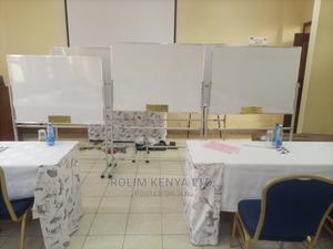 White Board With Wheeled Stand 90cm X 120cm - thumbnail 2