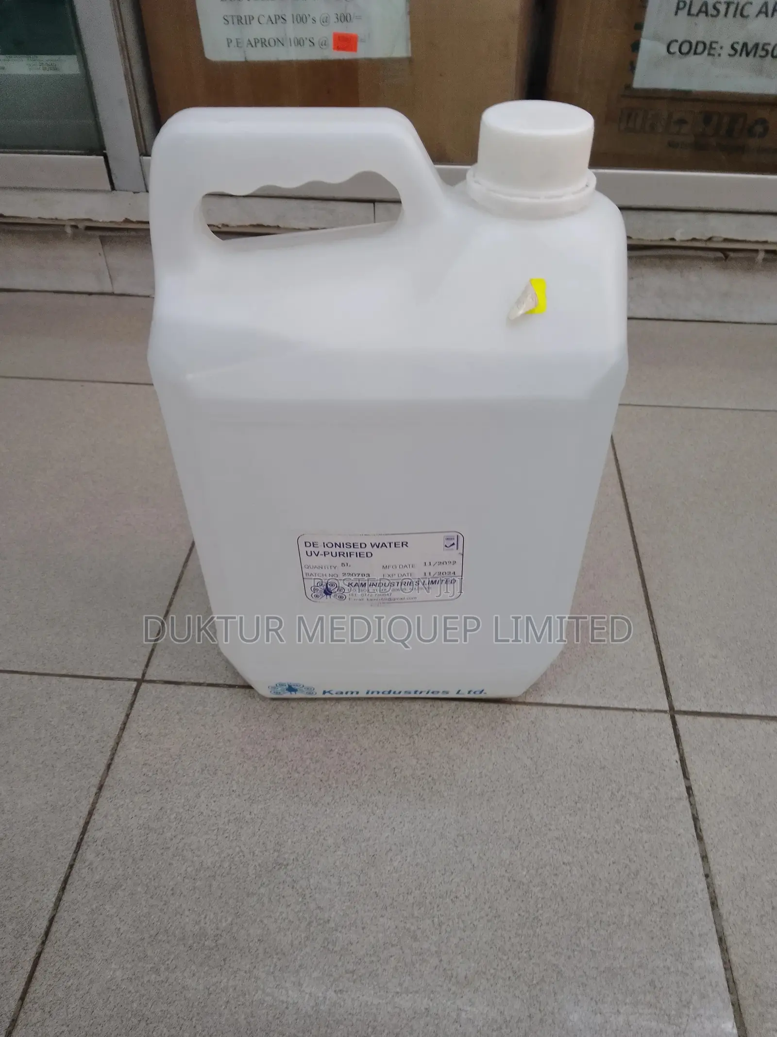 De-Ionised Water Uv-Purified 5L