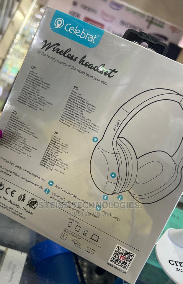Celebrat A18 Wireless Headphone. - thumbnail 4
