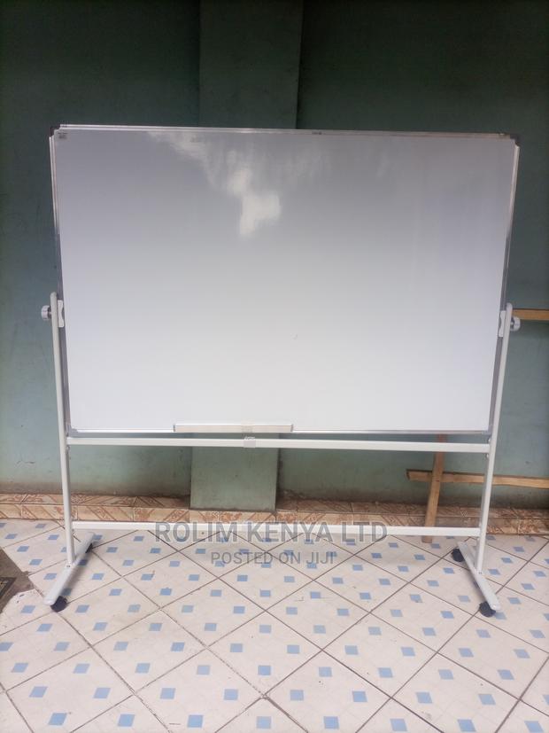 White Board With Wheeled Stand 5ft X 4ft -Double Sided - main view
