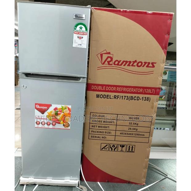 Ramtons RF/173 Double Door Fridge, 128L