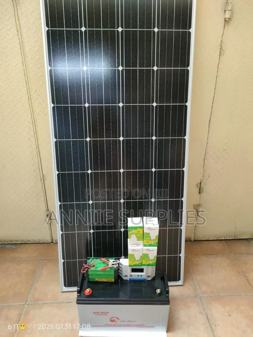 350w Solar + 200ah Battery + 300w Inverter + 30A Controller